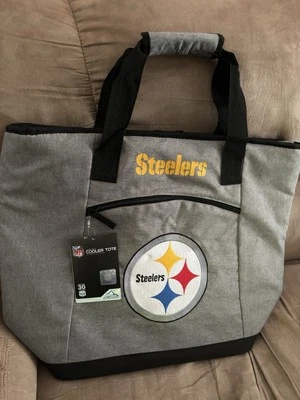 NFL PITTSBURGH STEELERS 30 CAN COOLER TOTE BACKPACK NEW GLACIER GUARD RAWLINGS - Image 1 of 4