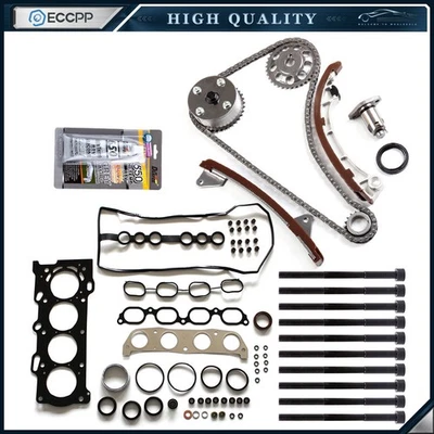For Toyota Corolla 2000-08 1794CC l4 Head Gasket Set Bolts Timing Chain Kit 1.8L - Image 1 of 4