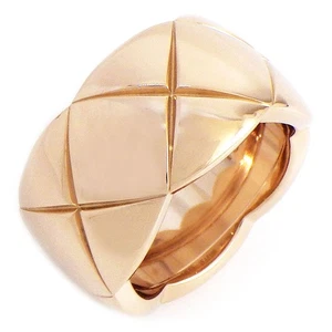 CHANEL Ring Coco Crush Large J10818 Matreasure 750 Beige Gold #50 US5.25 - Picture 1 of 7