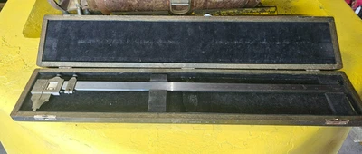 Vintage 24" Starrett No. 122 Vernier Caliper & Original Case Machinist Caliper - Image 1 of 4