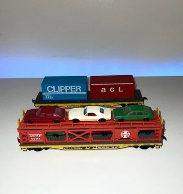 Life-Like HO TT Trailer Train Set— Clipper/ACL & ATSF Santa Fe - Image 1 of 4