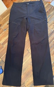 Pantaloni da trekking donna Eddie Bauer neri foderati in pile taglia 8 usati in ottime condizioni - Foto 1 di 11