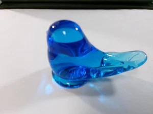 Leo Ward 1989 Bluebird of Happiness Glasfigur datiert & signiert - Bild 1 von 7