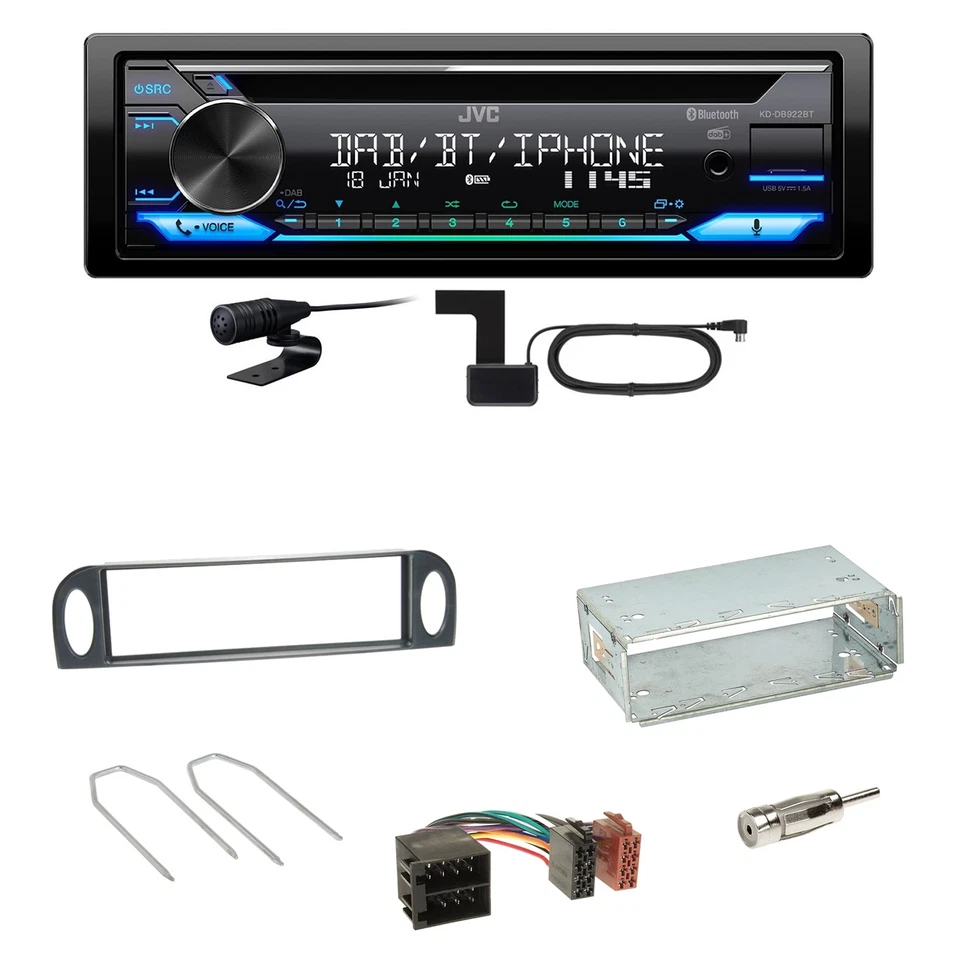 JVC KD-DB922BT Bluetooth Digitalradio Einbauset für Citroen C5 bis 07/2004 - Bild 1 von 1