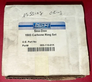 WSM SeaDoo 1503 4tec'02-'15 carbonring set 003-110-01k/4809-0223new MISSING PART - Picture 1 of 3
