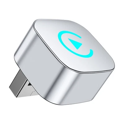 Wireless CarPlay Android Auto Adapter 2 in 1 Plug Play für iOS Android Silber - Bild 1 von 4