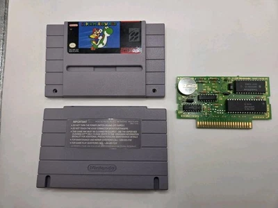 Super Mario World SNES - Tested & Working - Image 1 of 3