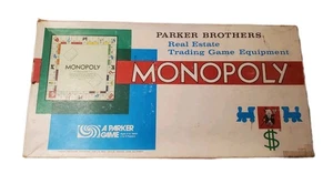 Juego de mesa Monopoly 1961 de colección de Parker Brothers completo coleccionable original - Imagen 1 de 3