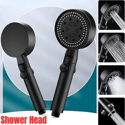 New Shower Head 3 Mode High Pressure 40% Water Saving Filters Adjustable Ionic - Image 1 of 4