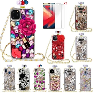 For Samsung Galaxy S25/S25+/S25 Ultra Case , Diamonds Perfume Bottle Phone Case - Picture 1 of 70