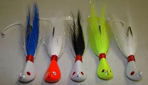 2oz bucktail jigs 5 piezas señuelos de pesca de agua salada - 5 colores - Imagen 1 de 1