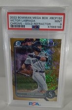 2022 BOWMAN 1ST EDITION GOLD 12/50 VICTOR LABRADA PSA 9