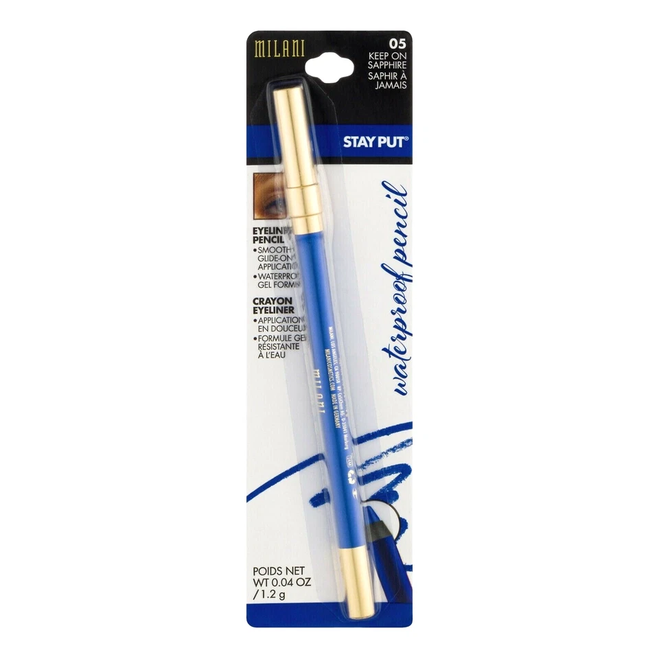 Milani Stay Put Waterproof Eyeliner Pencil 05 Keep on Sapphire