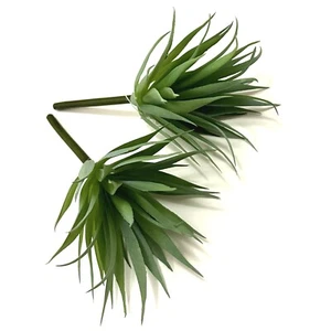 Set of 2 Artificial Aloe Succulent Plant Picks - Decorative Faux Foliage - Picture 1 of 4