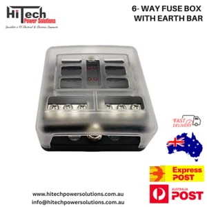 6- Way Fuse Box with Earth Bar - Picture 1 of 7