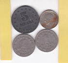 JUGOSLAWIEN   4  sehr alte Münzen, Europa, mit 50 Para 1925 Aleksandar I