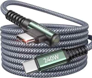 100W USB C auf USB C Kabel Schnellladen 10FT Rechter Winkel USBC USBC - Bild 1 von 4