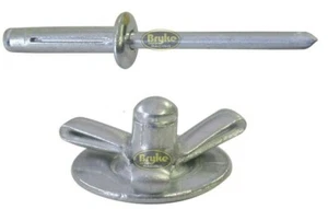 Remaches de explosión de molino de cabeza grandes de 1/8" 50 quilates sujetadores de carreras triplegables - Imagen 1 de 1
