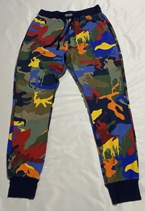 Polo Ralph Lauren Sleepwear Polo Player Pants Youth Sz M 26” Waist Colorful - Picture 1 of 8