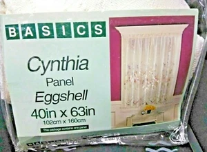 NUEVO BÁSICO VINTAGE Cynthia Swag Cáscara de huevo (1) Panel 40"x 63" - Imagen 1 de 7