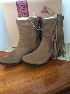 Post Paris Daniella Tan Fringe boots - Picture 1 of 9