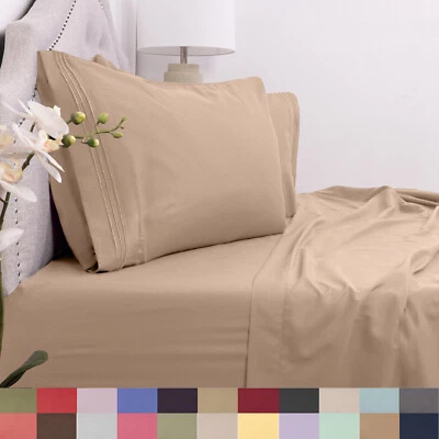 Sweet Home Collection 4 Piece Bed Sheets Short Queen for Recreational Vehicles