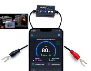 Battery Monitor Tester Car 12V Bluetooth 4.0 Wireless Free Mobile APP Real Time - Picture 1 of 10