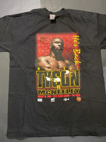 MIKE TYSON VS MCNEELEY MGM GRAND 8/1995 ORIGINAL (BRAND NEW TEE SHIRT) LARGE Cover