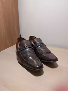 SCARPE MOCASSINO UOMO HUDSON PELLE MARRONE CIOCCOLATO TAGLIA 10,5 EU 45 - Foto 1 di 7