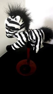 A&A Plush Zebra Vintage Bean Bag - Picture 1 of 5