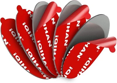 Sticky Adhesive Pad Replacement for Suction Cup Mount, 5pcs Circle Grey, Red - Image 1 of 4