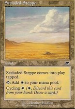 *FOIL* Secluded Steppe 1x MtG Onslaught ENGLISH SP/NM