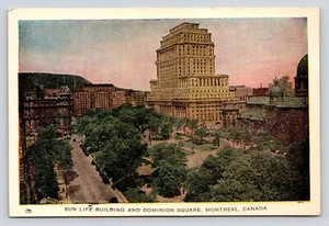 Sun Life Building and Dominion Square, Montreal Canada, Postcard P6 - Picture 1 of 2