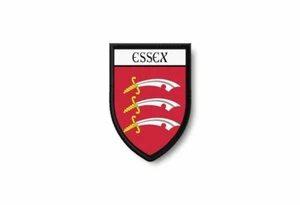 Patch printed shield embroidery border badge souvenir flag city county essex - Picture 1 of 1
