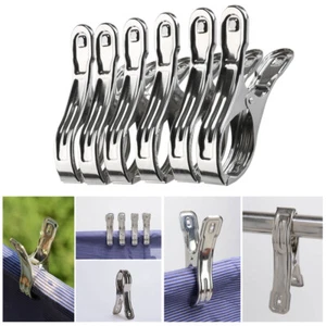 Clothes Pegs Premium Towel Holder Metal Clips Washing Hanger - Picture 1 of 12