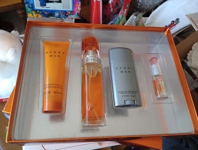 New Perry Man Gift Set 3.4 Oz Toilette, Deodorant,After Shave Gel, 0.25 Toilette - Image 1 of 3