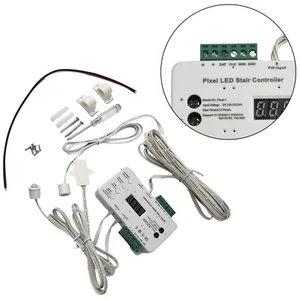 Pixel LED Stair Light Controller Dimmable Ladder Lighting PIR Motion Sensor Kit - Picture 1 of 24