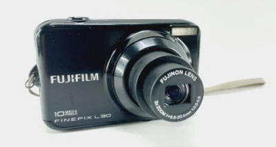 Fujifilm Finepix L30 10MP Digital Camera - Black Working Condition - Image 1 of 4