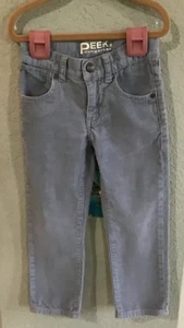 Peek Dungarees Sz 5 Boys Baby Blue Corderoy Pant Ajustable Waist - Picture 1 of 6