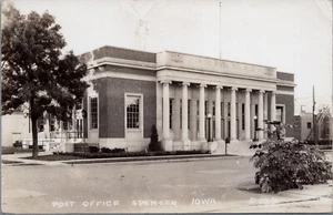 Postal de Spencer, Iowa de la oficina de correos de 1940 RPPC - Imagen 1 de 2