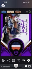 Topps MLB Bunt 2021 Tribute Purple Signature Relic - Yordan Alvarez 127cc ICONIC