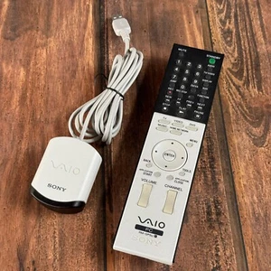 Sony VAIO RM-GP5U PC TV DVD Remote Control w Infrared Receiver PCVA-IR5U - Picture 1 of 4