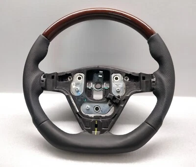 Cadillac SRX CTS 2004 volante plano personalizado cuero nuevo + madera 2003-2008 Foto 1 de 4