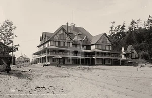 Macatawa Park Hotel Macatawa Park MI Michigan c1890s RPPC Photo Postcard COPY - Picture 1 of 2