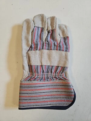 Guantes de seguridad para hombre cuero partido vaca 10 pulgadas guantes trabajo tareas grises nuevos sin etiquetas Foto 1 de 3