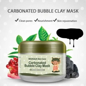 Carbonated Bubble Clay Mask Whitening Oxygen Black Mud Moisturizing Deep Cleanse - Picture 1 of 12