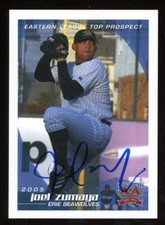 2005 Erie Seawolves JOEL ZUMAYA Signed Card autograph AUTO TIGERS