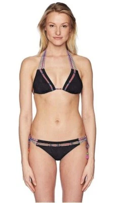 Nuevo con etiquetas Nanette Lepore Para mujeres Cha Cha Vixen Top y Corbata Lateral Bikini Parte Inferior Mediana M Foto 1 de 3