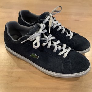 Lacoste Blue Suede Casual Shoes for Men 
