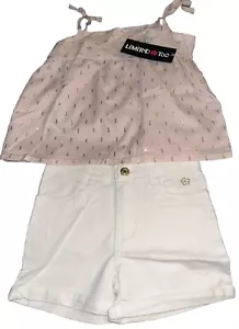 Limited Too Girls Shirt and Shorts Set, Blushing Bride, 6 - Picture 1 of 4